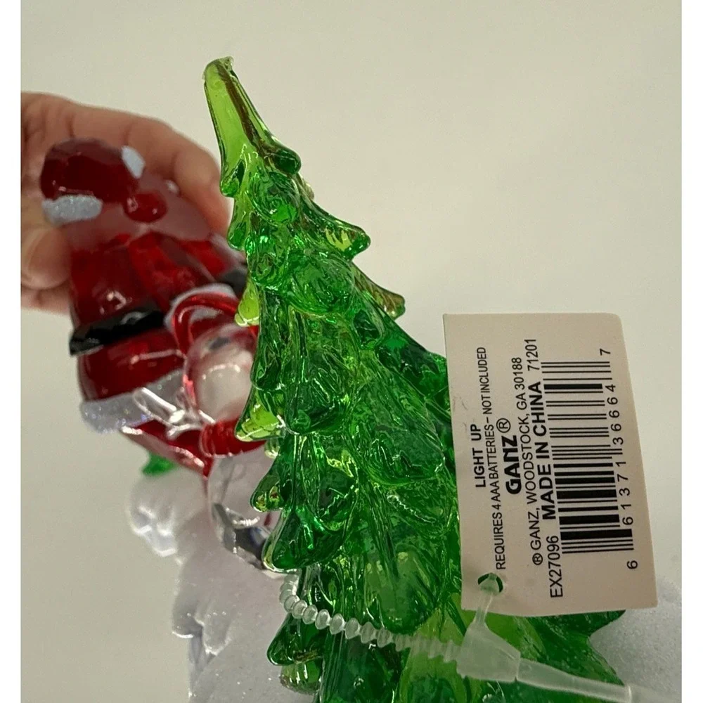 Ganz Light Up Christmas Santa Snowman Acrylic Village Decor‎ 15